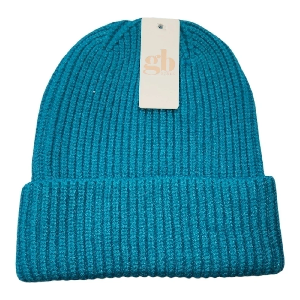 Gianni Bini NWT Girls Teal Cable Knit Hat One Size